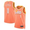 Camiseta Hombre NBA Cleveland Cavaliers Max Strus 2025-26 Nike City Edition Naranja Swingman